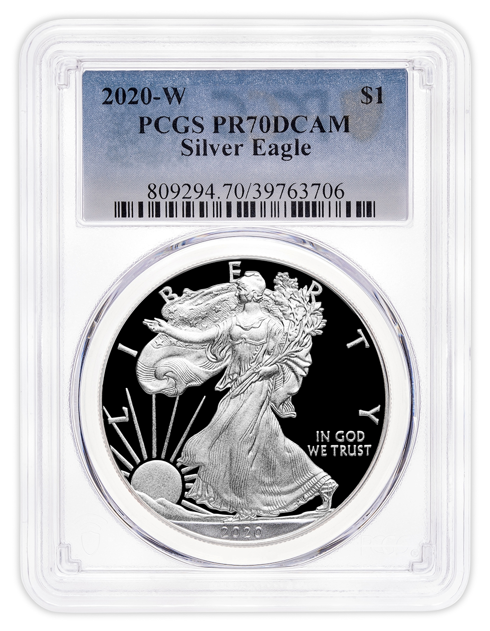2020-W Proof Silver Eagle PCGS PR70