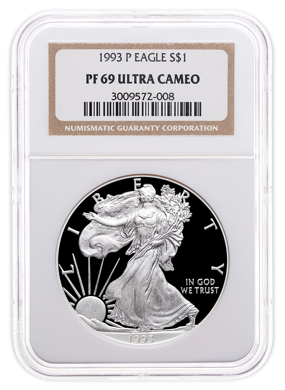 1993-P Proof Silver Eagle NGC PF69