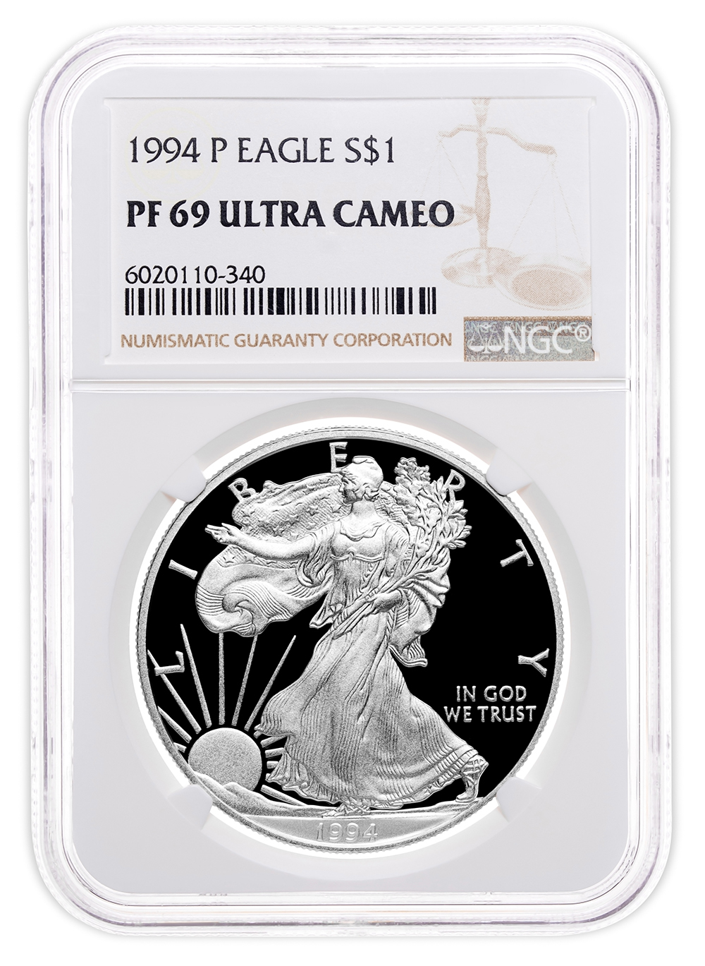 1994-P Proof Silver Eagle NGC PF69