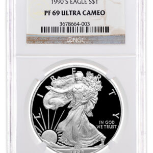1990-S Proof Silver Eagle NGC PF69