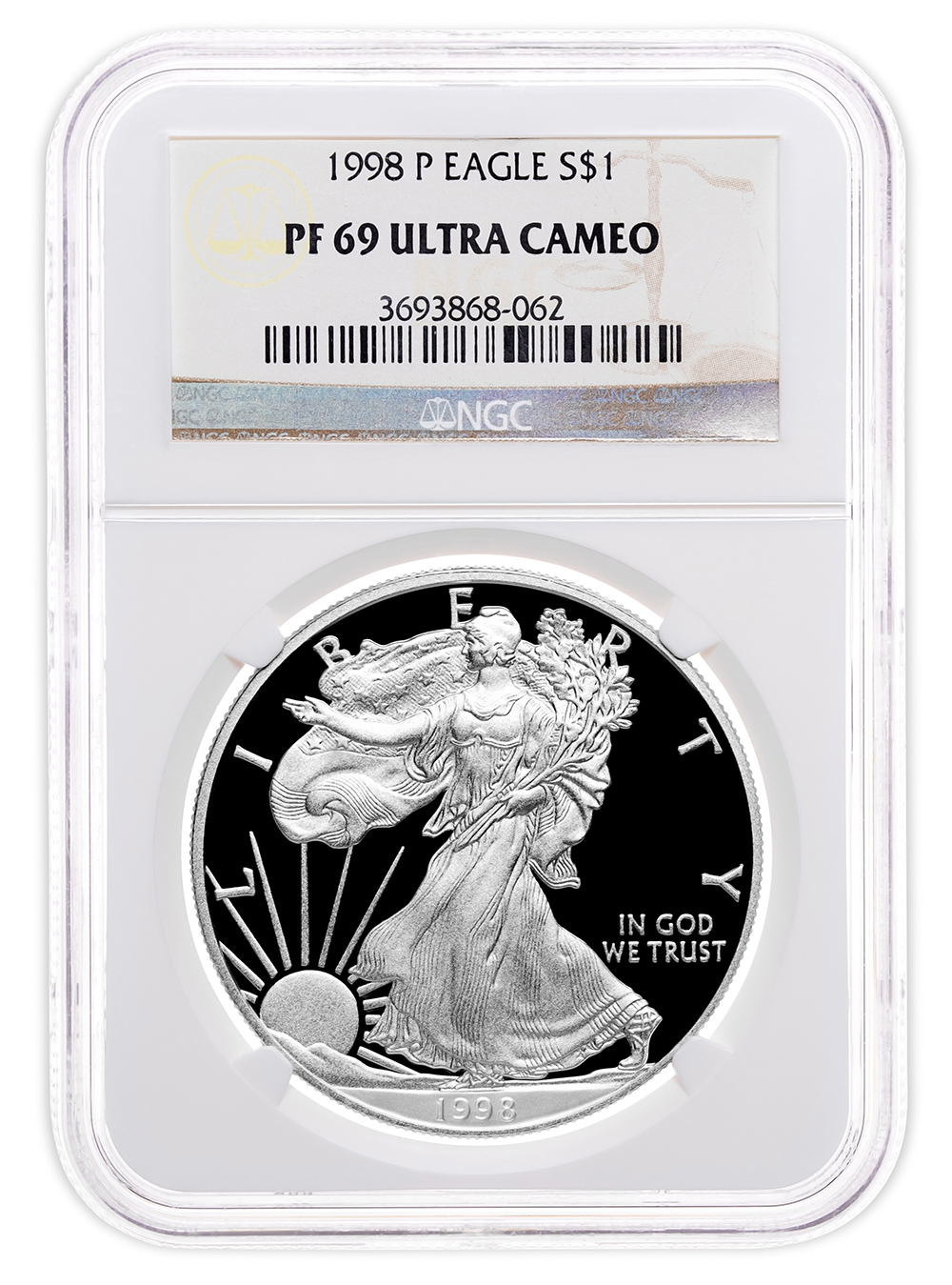 1998-P Proof Silver Eagle NGC PF69