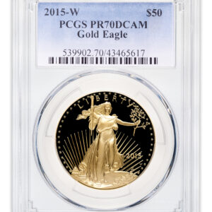 2015-W 1 oz Proof Gold Eagle $50 PCGS PR70