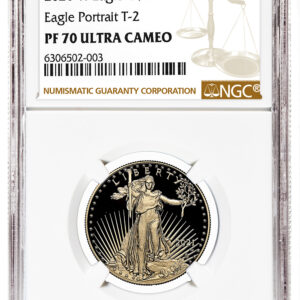 2021-W 1/2 oz Proof Gold Eagle $25 NGC PF70 – Type 2