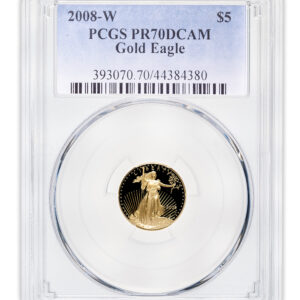 2008-W 1/10 oz Proof Gold Eagle $5 PCGS PR70
