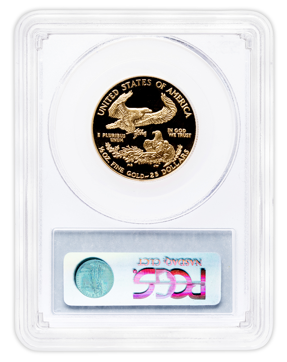 2001-W 1/2 oz Proof Gold Eagle $25 PCGS PR70