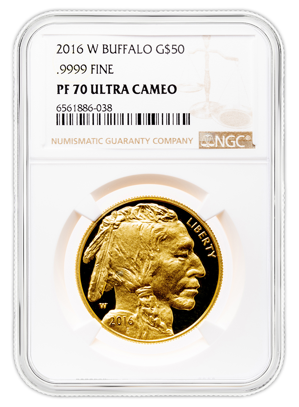 2016-W $50 Proof Gold Buffalo NGC PF70