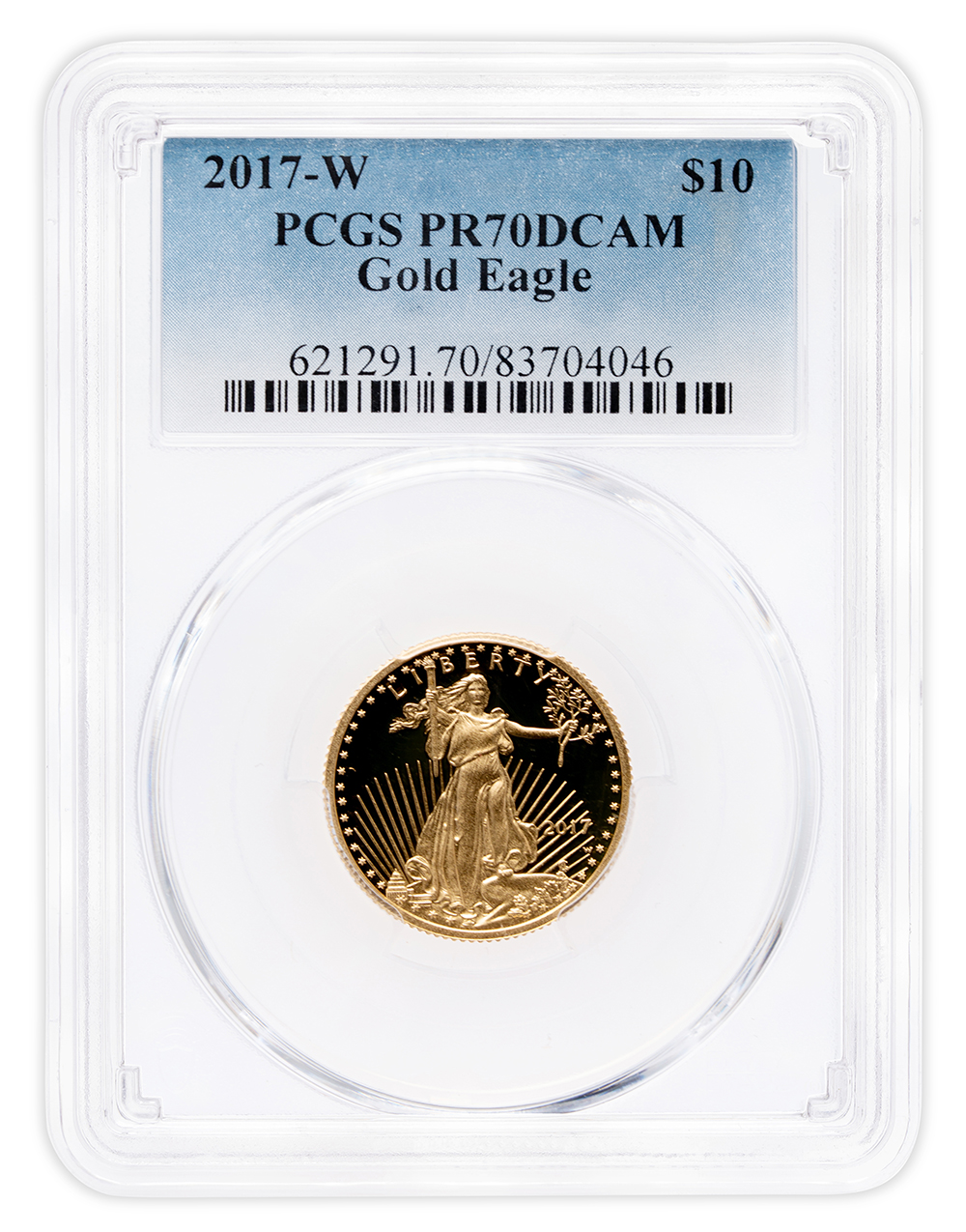 2017-W 1/4 oz Proof Gold Eagle $10 PCGS PR70