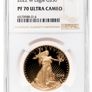 2022-W 1 oz Proof Gold Eagle $50 NGC PF70