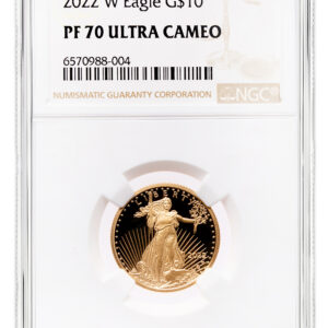 2022-W 1/4 oz Proof Gold Eagle $10 NGC PF70