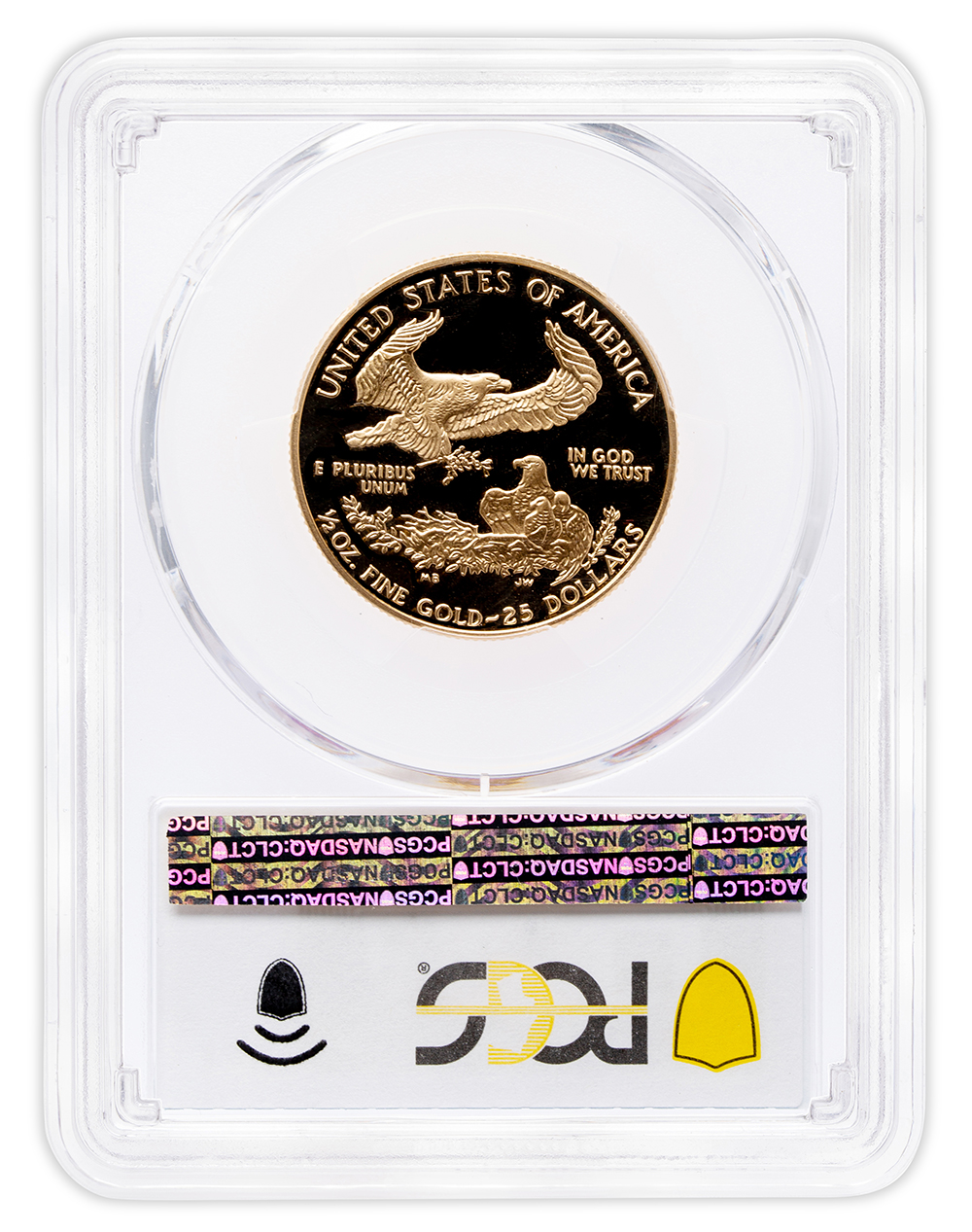 1999-W 1/2 oz Proof Gold Eagle $25 PCGS PR70