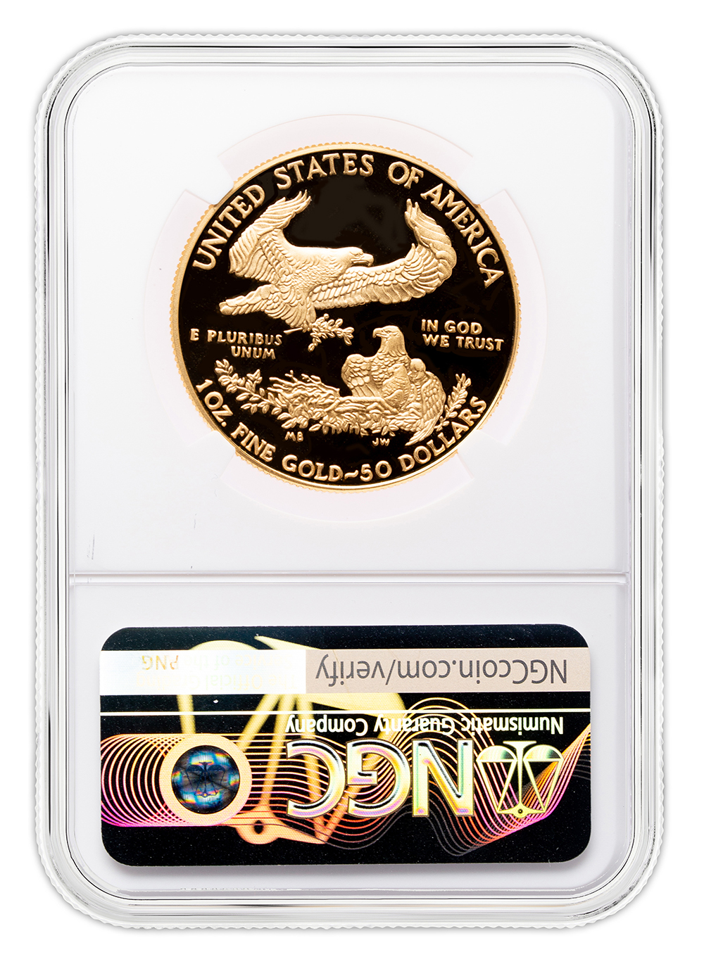 1990-W 1 oz Proof Gold Eagle $50 NGC PF70