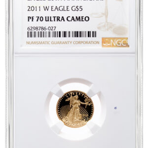 2011-W 1/10 oz Proof Gold Eagle $5 NGC PF70