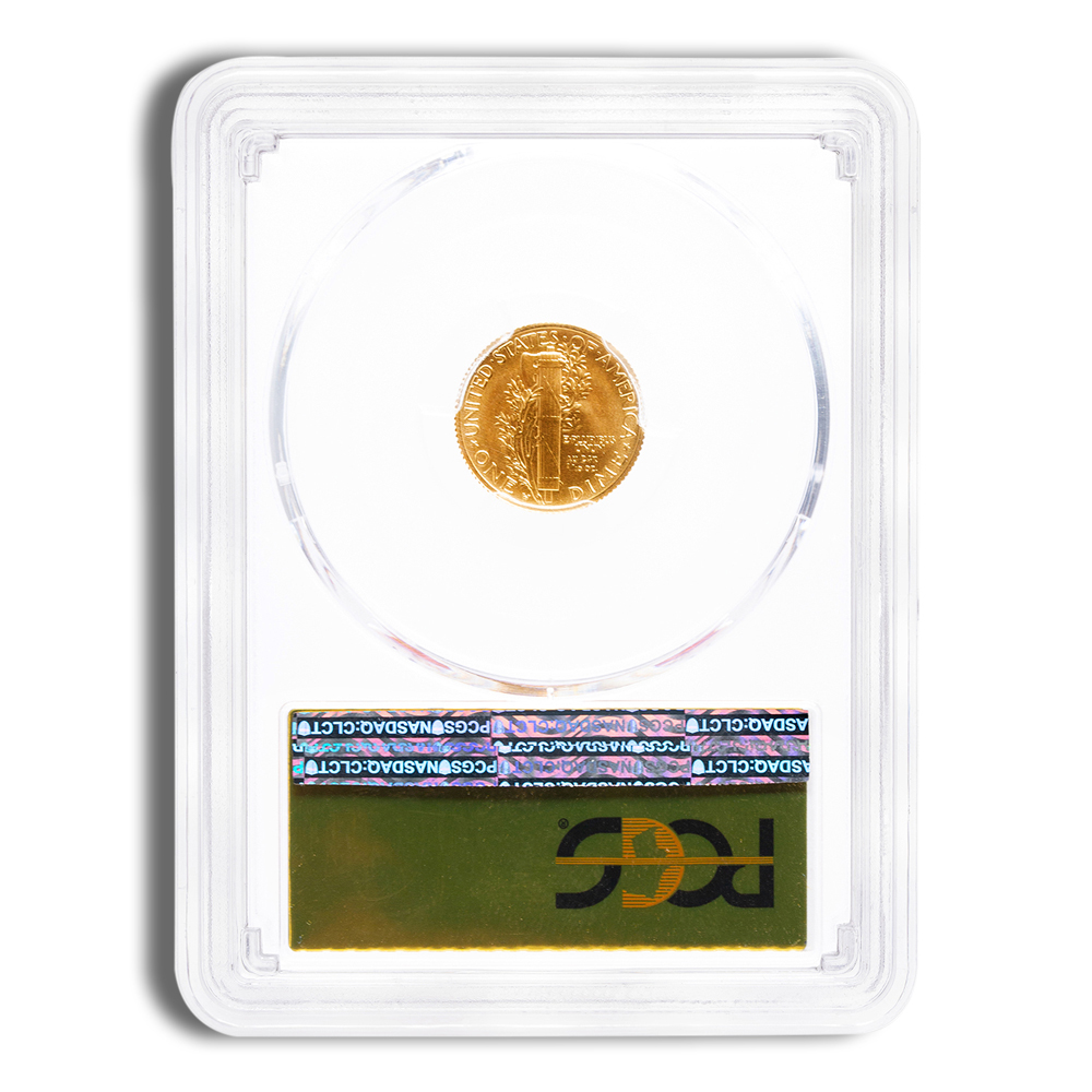 2016-W 1/10 oz Gold Mercury Dime Centennial Coin PCGS SP70