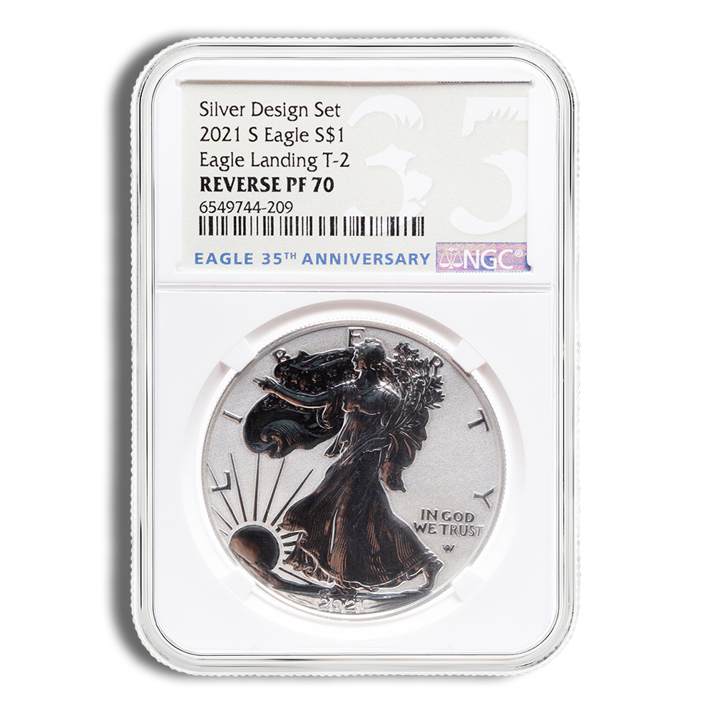 2021-S Reverse Proof Silver Eagle NGC PF70 - Type 2