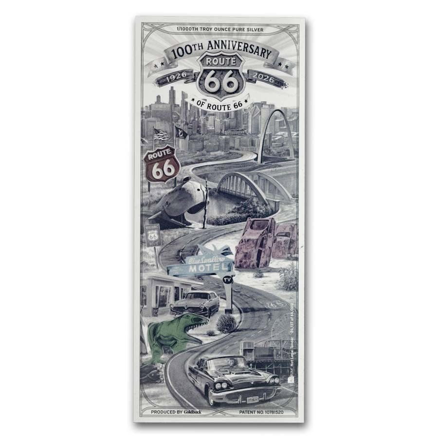 route66 silver note 100th 3